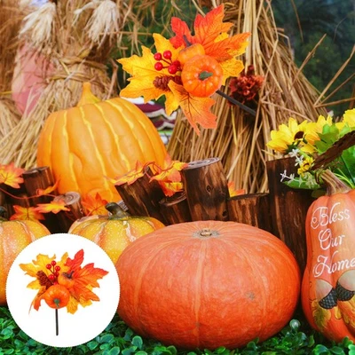  2 Pcs Autumn Decoration Party Decorations Maple Leaf Wreath Props - Image 1 of 4