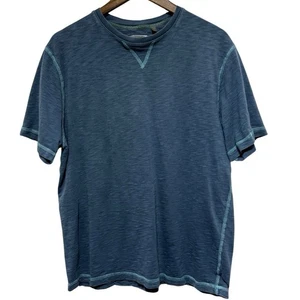 Camiseta True Grit Para Hombre L Azul Manga Corta Informal Ligera Puntada en Contraste - Imagen 1 de 8