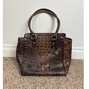 Brahmin Arianna Onyx Stanton Tote Leather Shoulder Bag - Picture 1 of 10