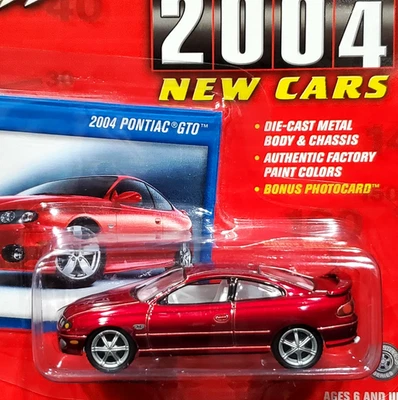 Johnny Lightning Chase 04 2004 Pontiac GTO WHITE LIGHTNING Strike Car Borgoña Foto 1 de 3