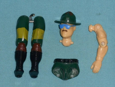 vintage G.I. GI JOE gijoe SLAUGHTER'S MARAUDERS SGT. SLAUGHTER BODY PARTS LOT - Изображение 1 из 2