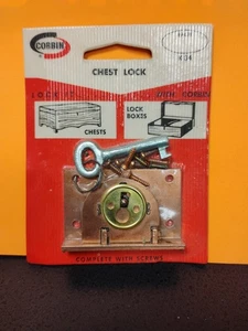 Vintage CORBIN K34 Chest Locks w/ Keys Made In USA New In Package - Picture 1 of 5