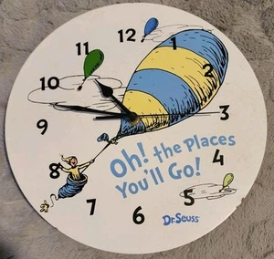 Trend Lab Dr.Seuss Wall Clock, Oh! The Places You'll Go  - Picture 1 of 7