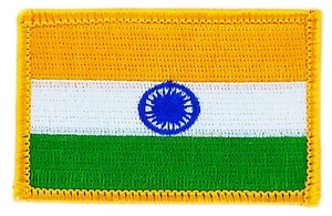 FLAG PATCH PATCHES INDIA IRON ON COUNTRY EMBROIDERED WORLD FLAGS  EMBLEM - Picture 1 of 1
