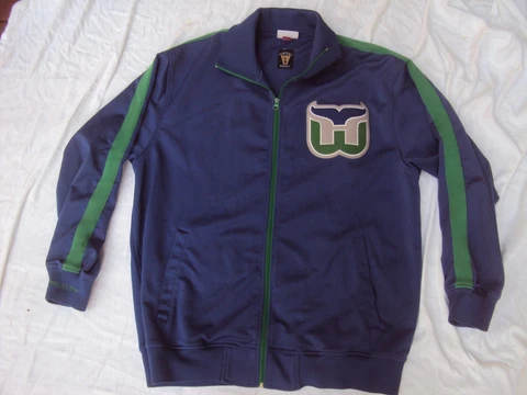 Mitchell & Ness Hartford Whalers Jacket Size 56 (3XL) New Without Tags! Cover