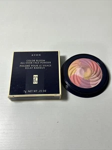 AVON NEW COLOR BLOOM ALL OVER FACE  POWDER .4 OZ COMPACT NOS - Picture 1 of 2