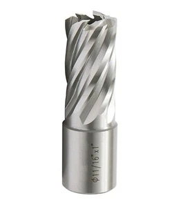 HSS Annular Cutter 11/16" Diameter x 1" Depth of Cut with 3/4" Weldon Shank   - Picture 1 of 8