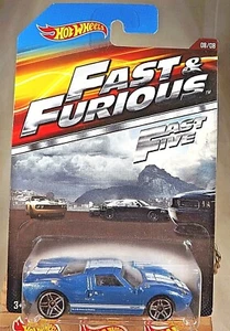 2015 Hot Wheels Fast & Furious-Fast Five 8/8 FORD GT-40 Blue w/Chrome Pr5 Spokes - Picture 1 of 5
