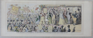 Antique Print The Rights of Women or the Effect of Female, by George Cruikshank