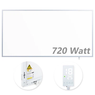 PROTRON Infrarotheizung + Smart Thermostat Heizkörper Heizpaneel Elektroheizung - 720W