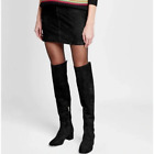 Sam Edelman Elina Thigh Knee High Boots Leather Suede Black Size 8