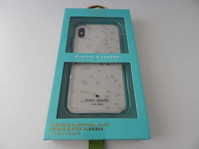 Funda protectora rígida suave Kate Spade genuina para iPhone XS iPhone X  Foto 1 de 4