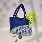 Handmade Tie Dye Patchwork Handbag, Natural Shibori Indigo Cotton Shoulder Bag