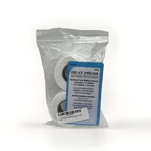 NEU 2er-Pack Hitzepresse zusammenschlagen Saumband weiß - 1,5" x 15 Yard 1574-2 Stück - Bild 1 von 4