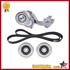 Drive Belt Tensioner & Idler Pulley Kit Fits Toyota Sienna 3.5L 2GRFE 2007-2010 - Picture 1 of 6