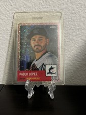 2022 Topps Chrome Platinum Anniversary Pablo Lopez Rose Gold Mini Diamond /75