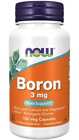 Boron NOW FOODS 3mg 100 Vegetarian Capsules Supports Bone Structure