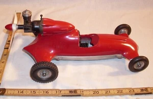 COX THIMBLE DROME PROP ROD TETHER CAR WITH METAL BODY & CHASSIS ORIGINAL 1950s - Picture 1 of 5