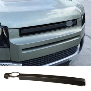Matt Black Front Grille Moulding Cover Rod For Land Rover Defender 110 2020-2022 - Foto 1 di 11