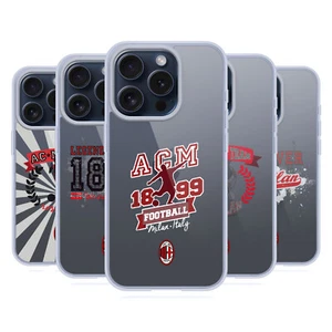 OFFICIAL AC MILAN TEENS SOFT GEL CASE FOR APPLE iPHONE PHONES - Picture 1 of 14