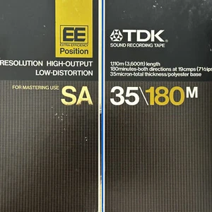 TDK SA 35-90 "EE" Reel to Reel Tape, LP, 7" Reel, 1800 ft. - Picture 1 of 2