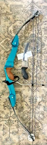 HOYT USA ARCHERY FAST FLIGHT RH #45 - 60 COMPOUND BOW 30” RIGGED TARGET VINTAGE - Picture 1 of 14