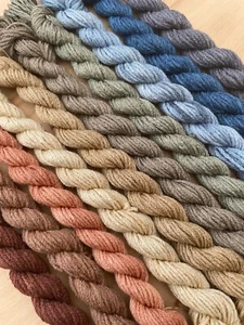 Naturally Dyed Silk Thread Selection - Picture 1 of 3