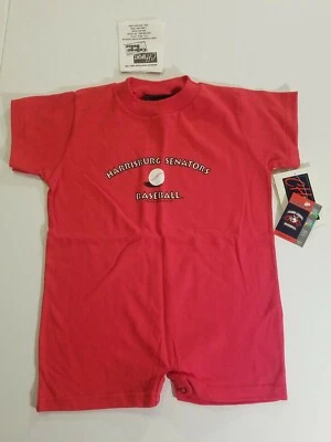 Camiseta de béisbol vintage de los senadores de Harrisburg 2001 Nos Salesman muestra talla 24 m Foto 1 de 4