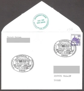 Chess Germany 1981 Wuppertal CKM 8131 +Eisenbahn Schachklub cancellation mailed - Picture 1 of 1