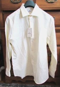 Camicia elegante uomo EGON VON FURSTENBERG panna con bottoni taglia 17 1/2/44 - Foto 1 di 5