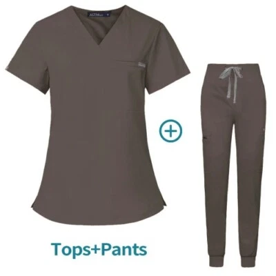 Uniformes exfoliantes médicos elásticos unisex ropa de trabajo mujeres hombres conjuntos exfoliantes Foto 1 de 4