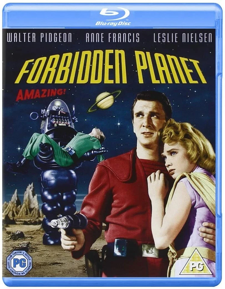 Alarm im Weltall -Walter Pidgeon Leslie Nielsen Forbidden Planet Blu-Ray Dt. ton