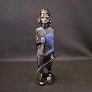 East African Masaai Warrior, Ebony Wood - Picture 1 of 8