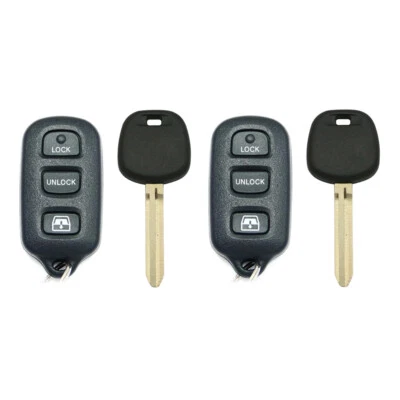 2 Replacement for Toyota 4Runner 03 04 2005 2006 2007 2008 2009 Remote Fob + Key - Image 1 of 4