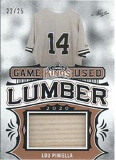2020 Leaf Lumber Kings Baseball LOU PINIELLA Game Used Lumber 22/25 #GUL-41