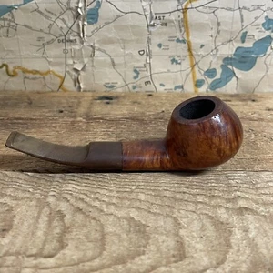 Vintage Made In England London Made Unique Shape Estate Tobacco Pipe Burl-wood - Picture 1 of 10