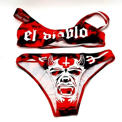El Diablo Two Piece Swim Suit XL - Image 1 of 2