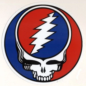 GRATEFUL DEAD VINYL 10 cm. QUALITY STICKER STEALIE STEAL YOUR FACE RIGHT OFF.... - Picture 1 of 1