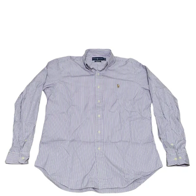 VTG Ralph Lauren Button Down Shirt 15 Men Cotton Striped Preppy Colorful Daily - Image 1 of 4