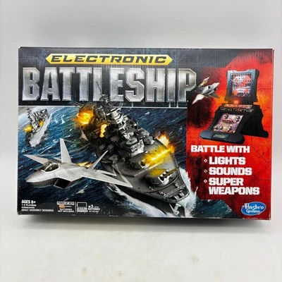 Electronic Battleship COMPLETE WORKS Hasbro Gaming 2012 War Battle Boats - Image 1 of 4