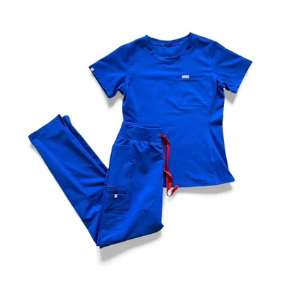 Conjunto Médico y Pantalones Médicos Figs XS para Mujer Azul Foto 1 de 4