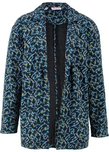 Long-Sweatjacke Gr. 36/38 Schwarz Damen-Cardigan Blazer Sweat-Jacke Neu* - Bild 1 von 1