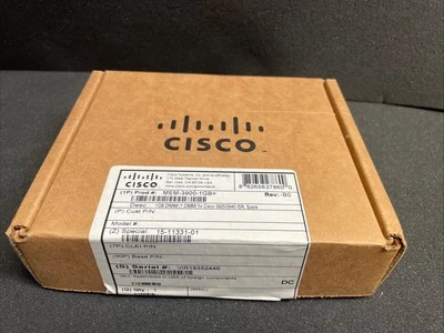 New Sealed Cisco MEM-3900-1GB 1GB Memory Upgrade for Cisco 3900 3925 3945 - Image 1 of 3