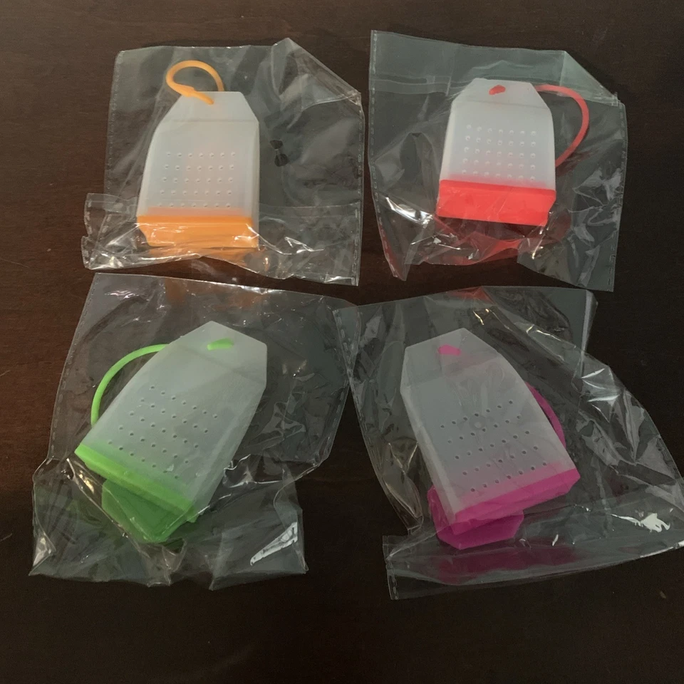 Infusor de té de silicona reutilizable - Filtro de té de hojas sueltas 4/rosa, naranja verde rosa Foto 1 de 4