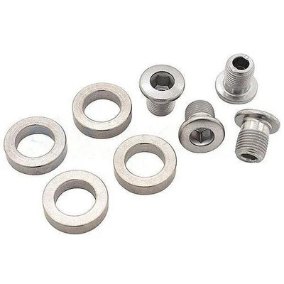 SHIMANO Tiagra FC-4703 Inner Chainring Screw 4 pcs. and Spacer 4 pcs - Y1RD98040 - Image 1 of 2