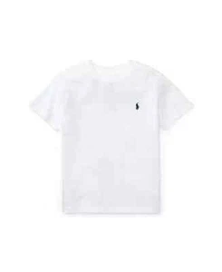 NWT Polo Ralph Lauren Boys Cotton Jersey Crewneck T-shirt White S (8) - Picture 1 of 2