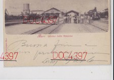 BARI INTERNO STAZIONE CON TRENO FUMANTE ANIMATA EDIZ. LOPEZ FPV 1899 !! SUPER