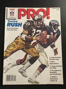 1983 PRO Football CHICAGO BEARS Walter PAYTON Steelers FRANCO HARRIS No Label  - Picture 1 of 3