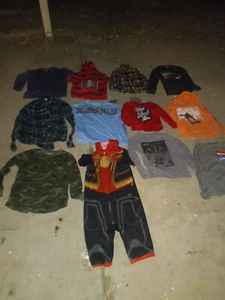 Kids Boy 12 Shirt Sweater Thermal Mix Size LOT - Picture 1 of 6