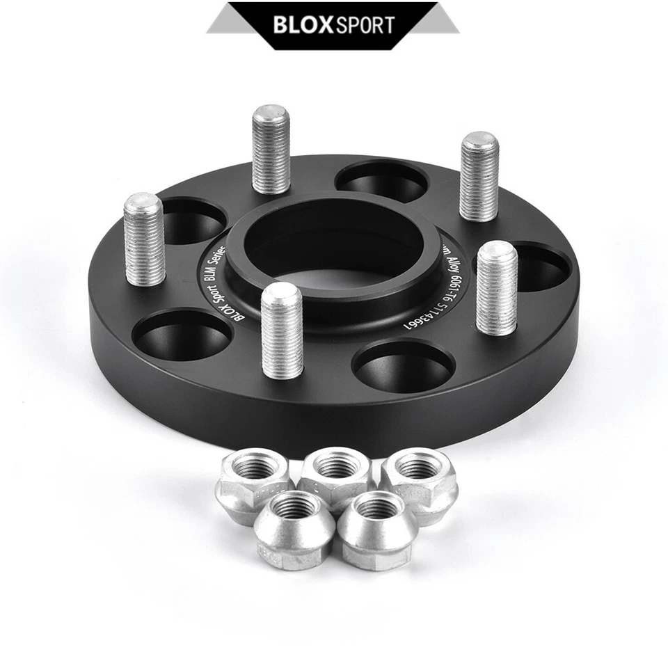 1 Pair 20mm for Land Rover Freelander 1998-2006 Black Wheel Spacer 5x4.5" CB64.1 - Image 1 of 4